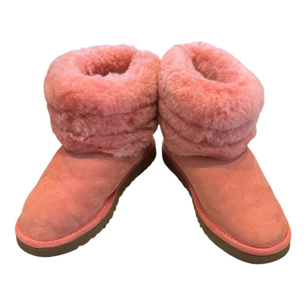 UGG Fluff Mini Quilted Pink Women’s Boots 7 - Picture 3 of 7